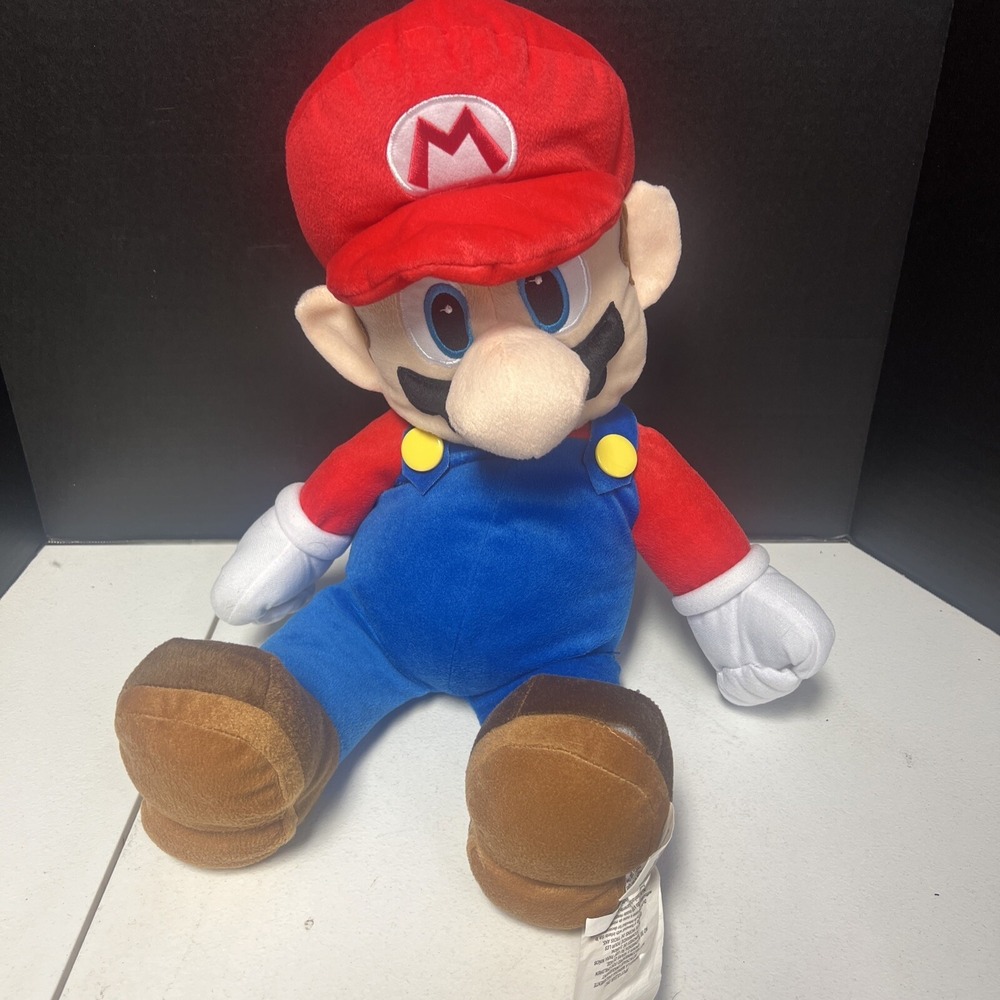 JUMBO 2015 Super Mario Bros Nintendo Plush 22" with  Back Hideaway